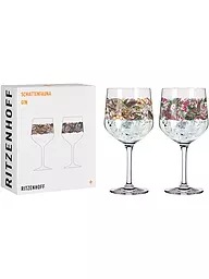 RITZENHOFF | Schattenfauna Ensemble de 2 verres à gin Maggie Enterrios 2021 | Multicolore
