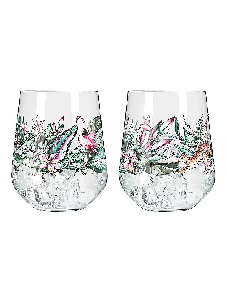 RITZENHOFF | Set de 2 gobelets à gin SCHATTENFAUNA #5 #6 | bunt