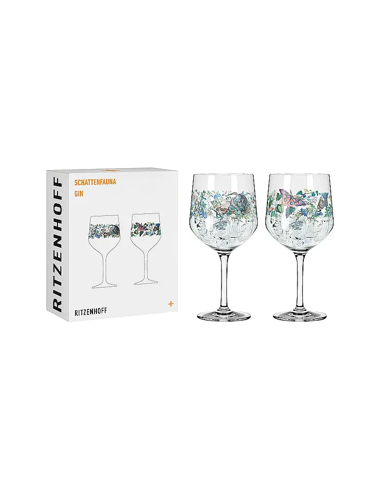 RITZENHOFF | Set de 2 verres à apéritif SCHATTENFAUNA GIN #7 #8 Mcallister | 