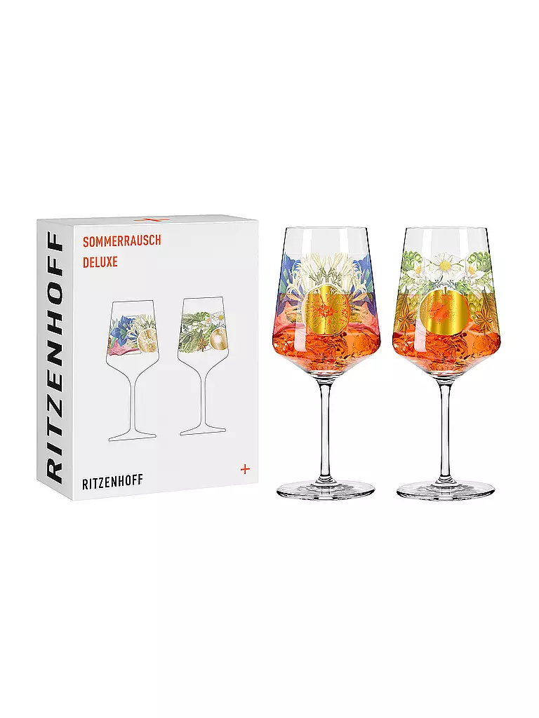 RITZENHOFF | Set de 2 verres à apéritif SOMMERRAUSCH APERIZZO #17 et #18 Sixto-Juan Zavala | Multicolore
