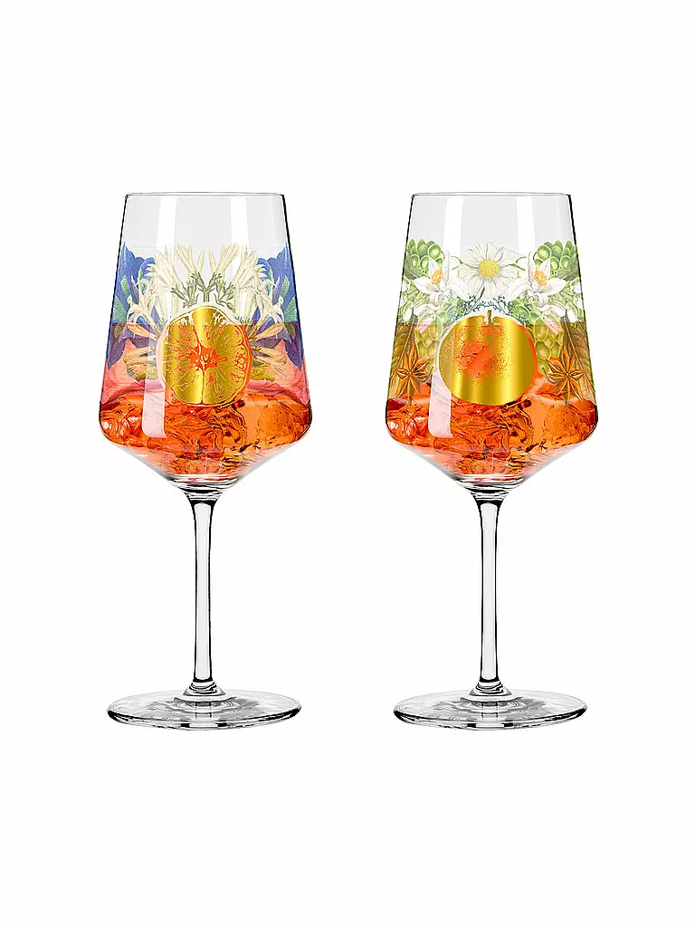 RITZENHOFF | Set de 2 verres à apéritif SOMMERRAUSCH APERIZZO #17 et #18 Sixto-Juan Zavala | Multicolore