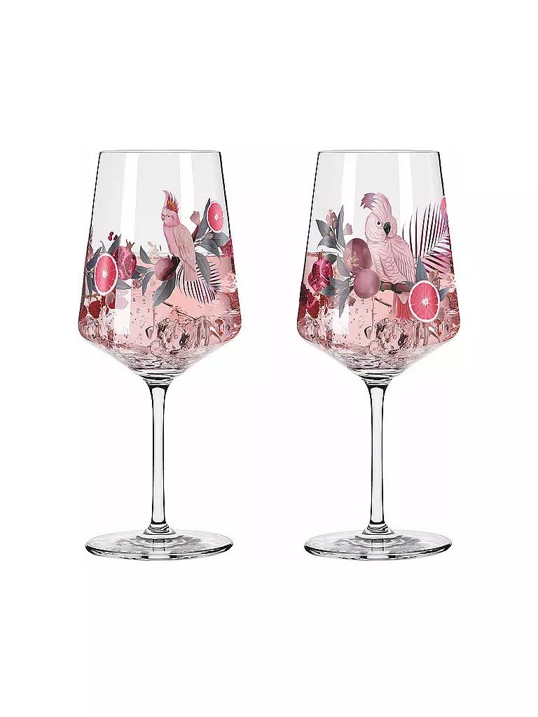 RITZENHOFF | Set de 2 verres à apéritif SOMMERSONETT Ramona Richter 2024 | rosa