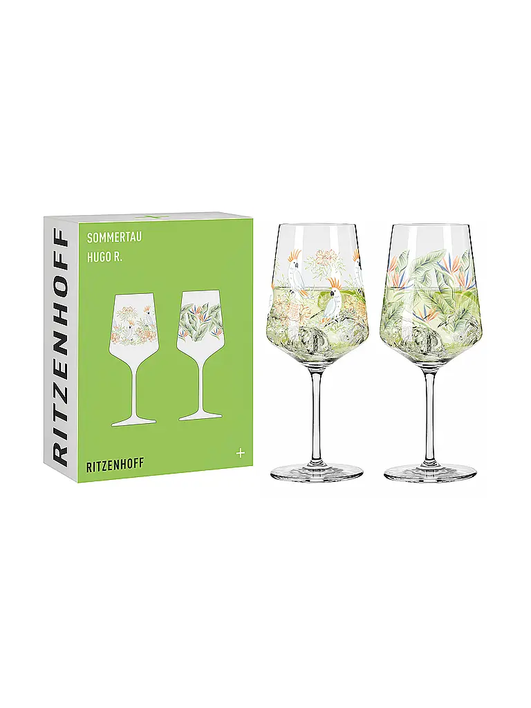 RITZENHOFF | Set de 2 verres à apéritif SOMMERTAU HUGO Vert | 