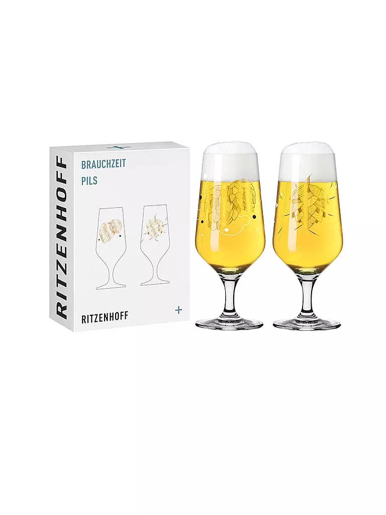 RITZENHOFF | Set de 2 verres à bière Brauchzeit Andreas Preis 2022 | Multicolore