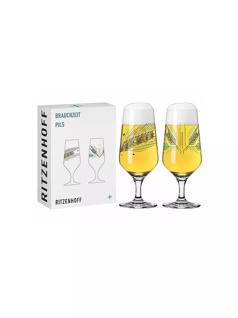 RITZENHOFF | Set de 2 verres à bière Brauchzeit Andreas Preis 2022 | Multicolore