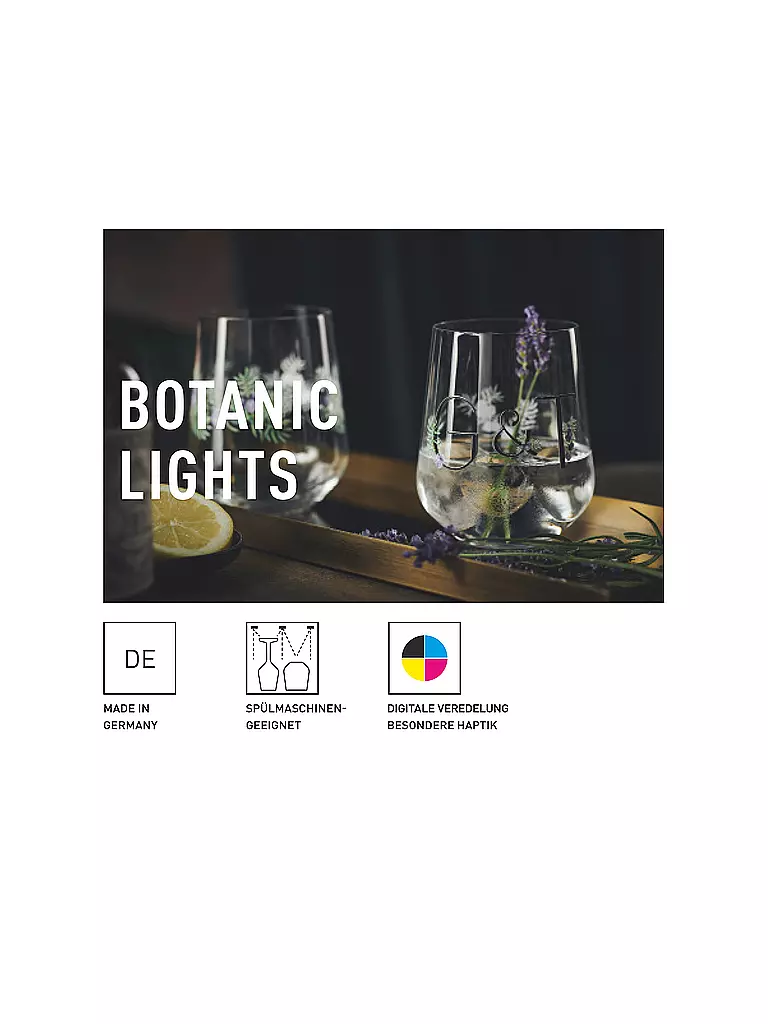 RITZENHOFF | Set de 2 verres à gin BOTANIC LIGHTS #9 #10 Olaf Hajek 2024 | 