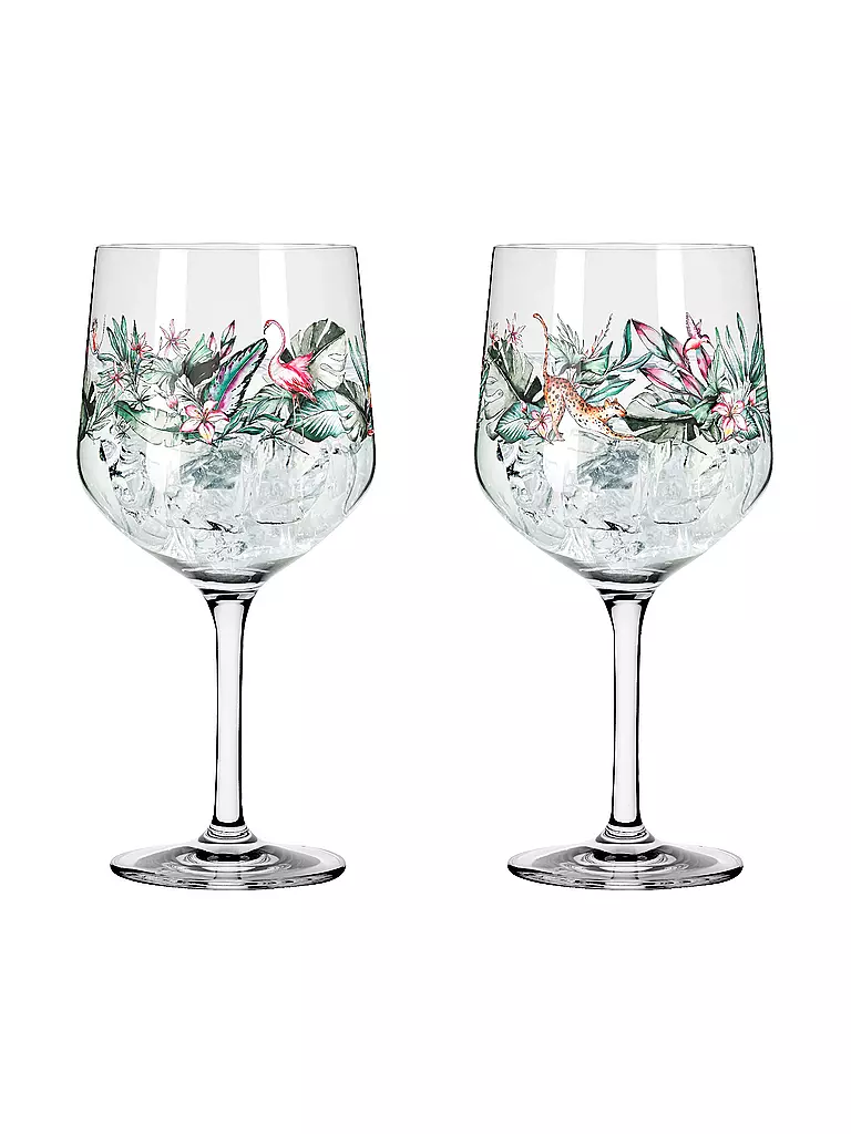 RITZENHOFF | Set de 2 verres à gin SCHATTENFAUNA #5 #6 | bunt