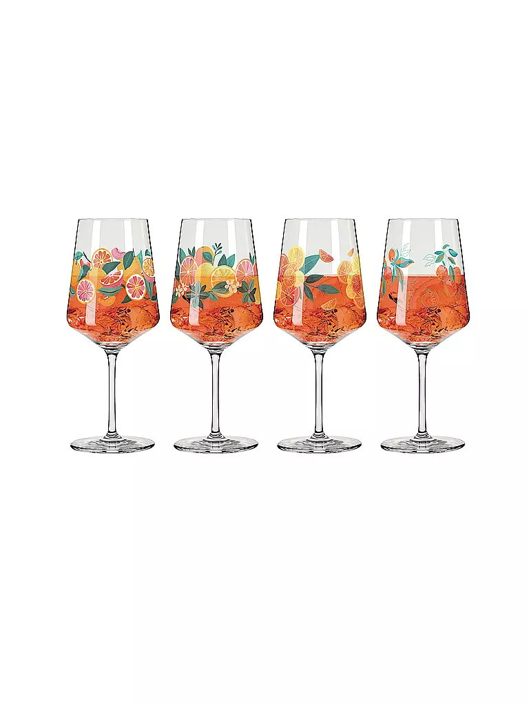 RITZENHOFF | Set de 4 verres à apéritif SOMMERRAUSCH APERIZZO F25 Orange | orange