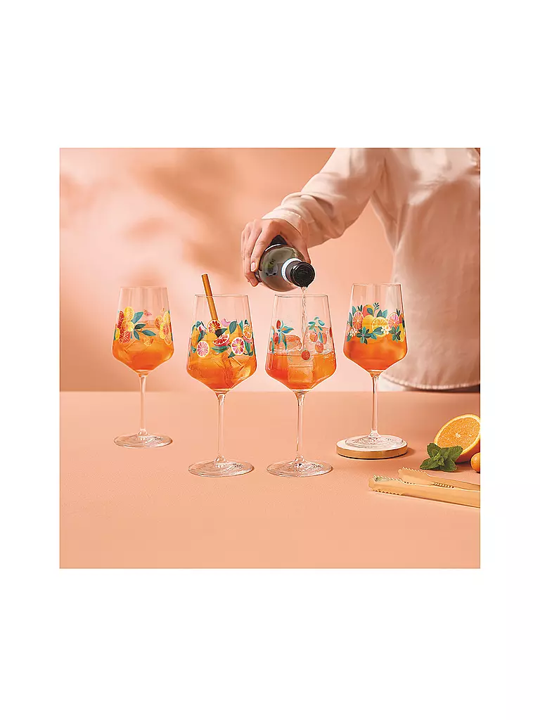 RITZENHOFF | Set de 4 verres à apéritif SOMMERRAUSCH APERIZZO F25 Orange | 