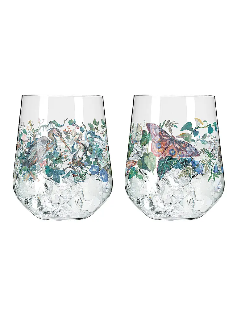 RITZENHOFF | Set de gobelets 2 pièces. SCHATTENFAUNA GIN TUMBLER #7 #8 | bunt