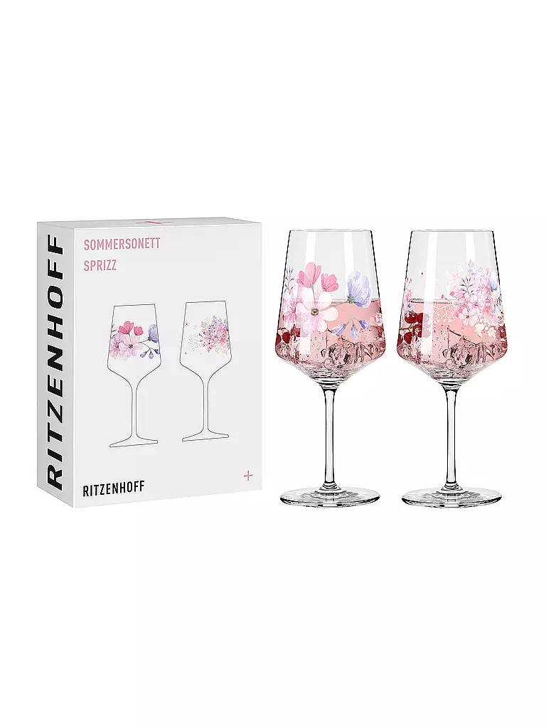 RITZENHOFF | Sommersonett Verre à apéritif Lot de 2 #17 #18 Kuhlmann 2024 | Rose