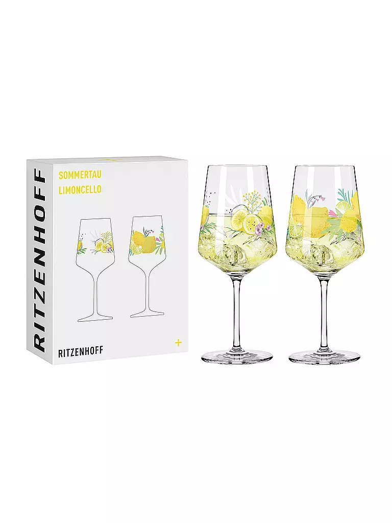 RITZENHOFF | Sommertau Ensemble de 2 verres à apéritif #19 #20 Kordes ,Vasco 2024 | Jaune