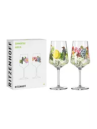 RITZENHOFF | Sommertau Ensemble de 2 verres à apéritif #5 #6 Olaf Hajek 2024 | Multicolore