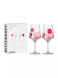 RITZENHOFF | Verre à apéritif lot de 2 SOMMERSONETT SPRITZ #13 et #14 Melina Sparschu | Rose