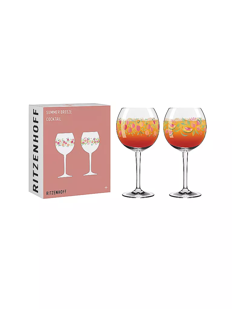 RITZENHOFF | Verre à apéritif lot de 2 SUMMER BREEZE F25 Orange | 