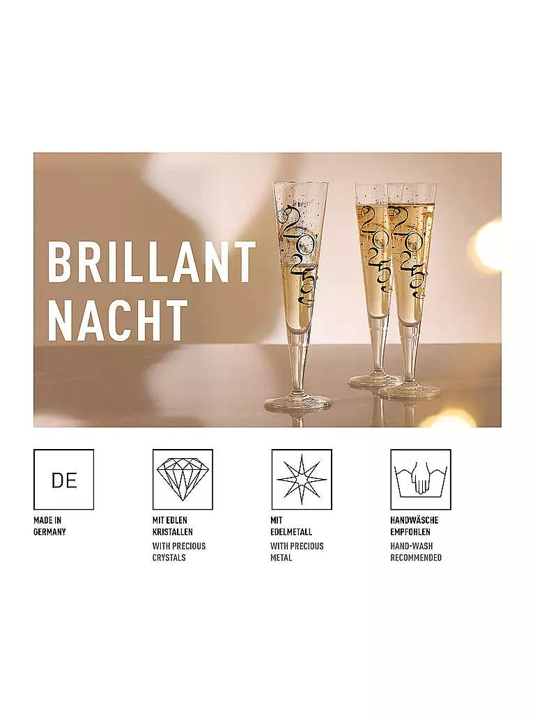 RITZENHOFF | Verre à champagne BRILLANTNACHT 2025 | 