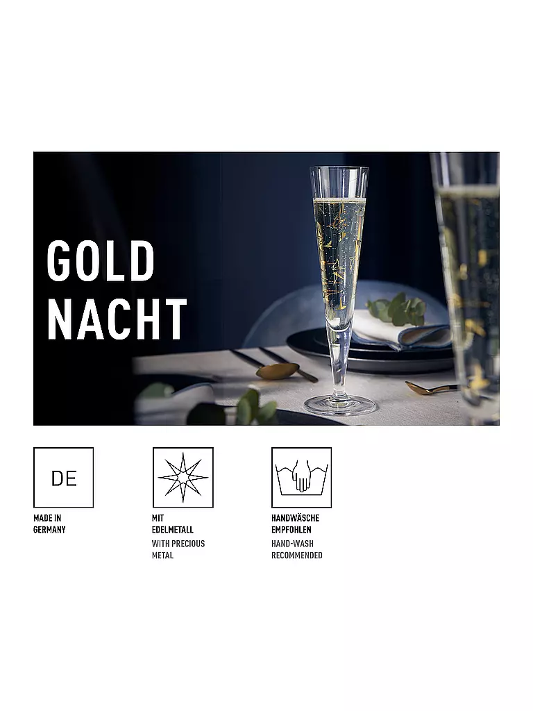 RITZENHOFF | Verre à champagne GOLDNACHT # 43 Kordes | 