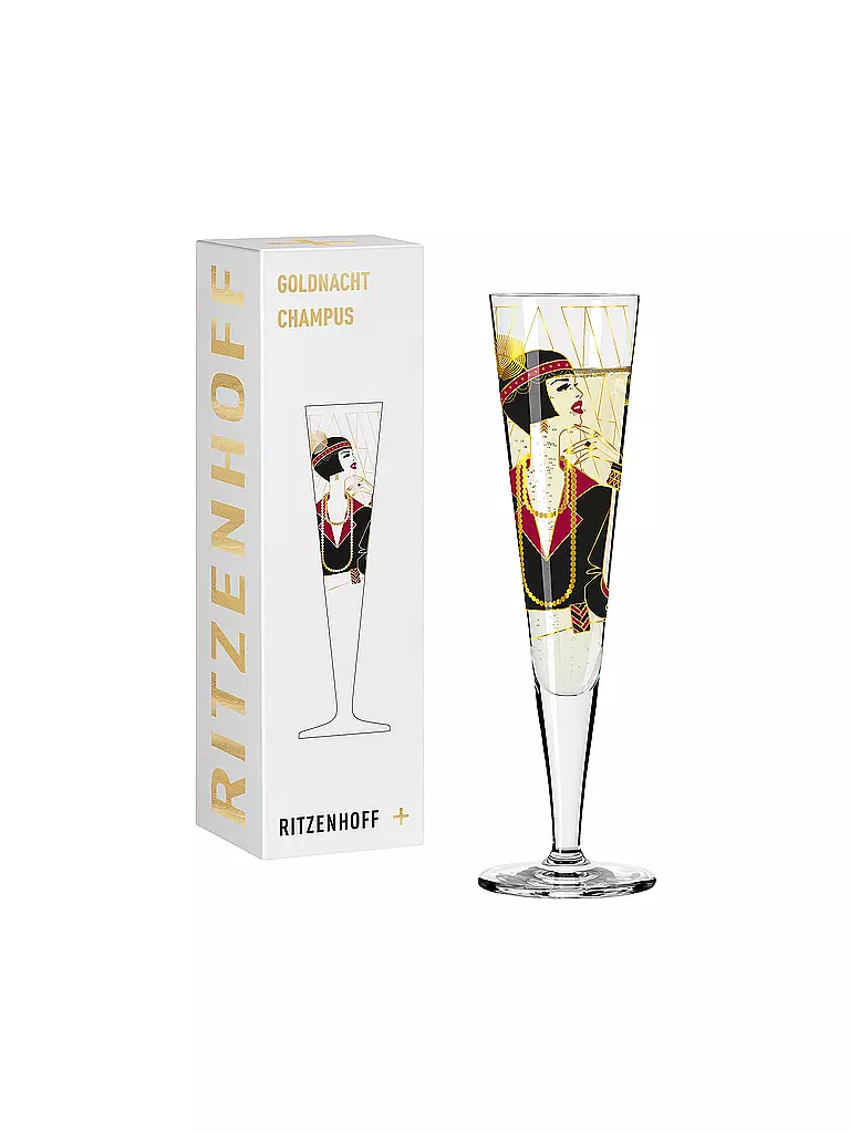 RITZENHOFF | Verre à champagne Goldnacht 2022 #27 Samy Halim | gold