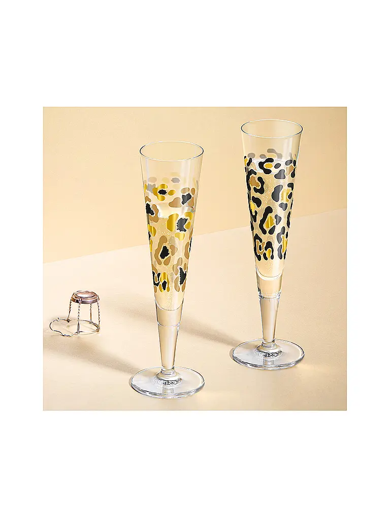 RITZENHOFF | Verre à champagne Goldnacht Champus, lot de 2, Duett Leo Gold | gold