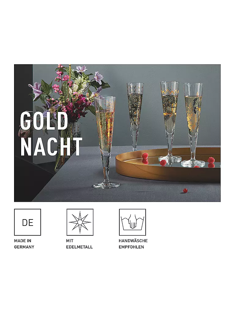 RITZENHOFF | Verre à champagne Goldnacht Champus #37 Concetta Lorenzo 2023 | 