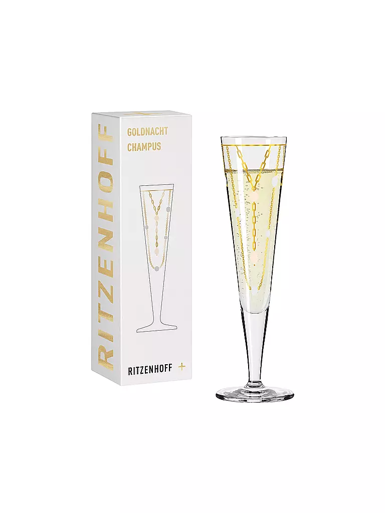 RITZENHOFF | Verre à champagne Goldnacht Champus #39 Nathalie Jean 2024 | 