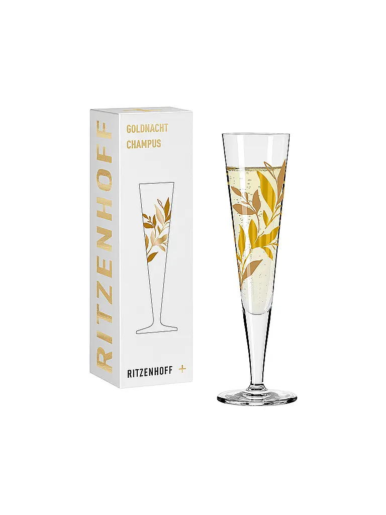 RITZENHOFF | Verre à champagne Goldnacht Champus #47 / 12 Symonovych | 