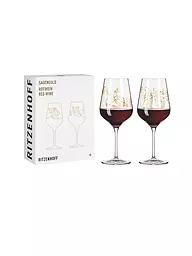 RITZENHOFF | Verre à vin rouge, lot de 2, Sagengold Burkhard Neie 2022 | Or