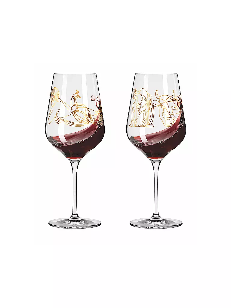 RITZENHOFF | Verre à vin rouge, lot de 2, Sagengold Burkhard Neie 2022 | 