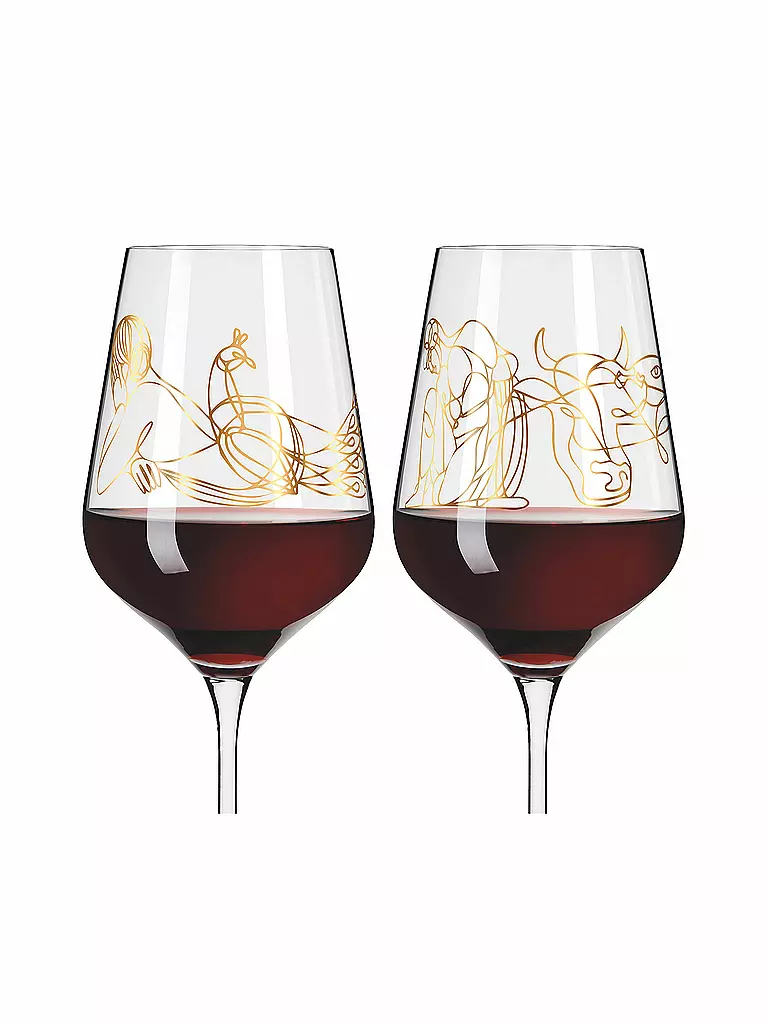 RITZENHOFF | Verre à vin rouge, lot de 2, Sagengold Burkhard Neie 2022 | 
