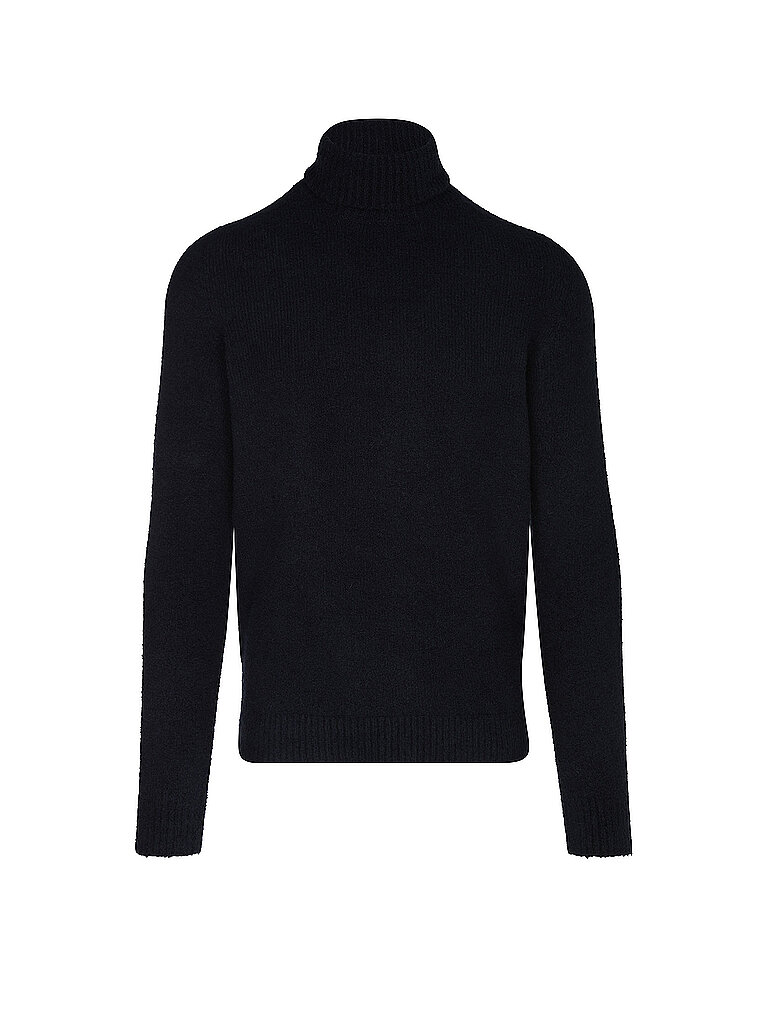 Pull à col roulé bleu marine 54