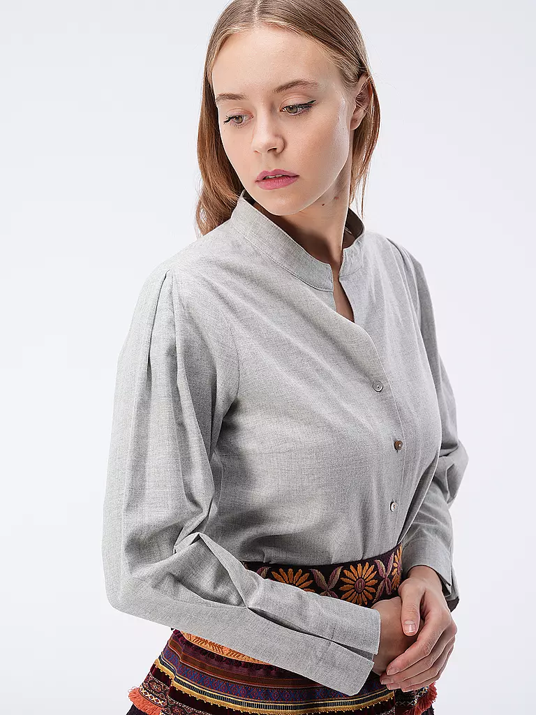 ROCKMACHERIN | Trachtenbluse NORA  | Gris clair