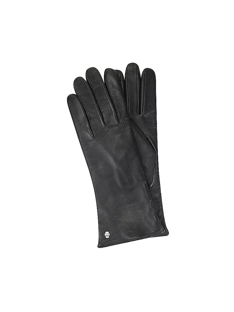 Gants en cuir bleu marine 6,5