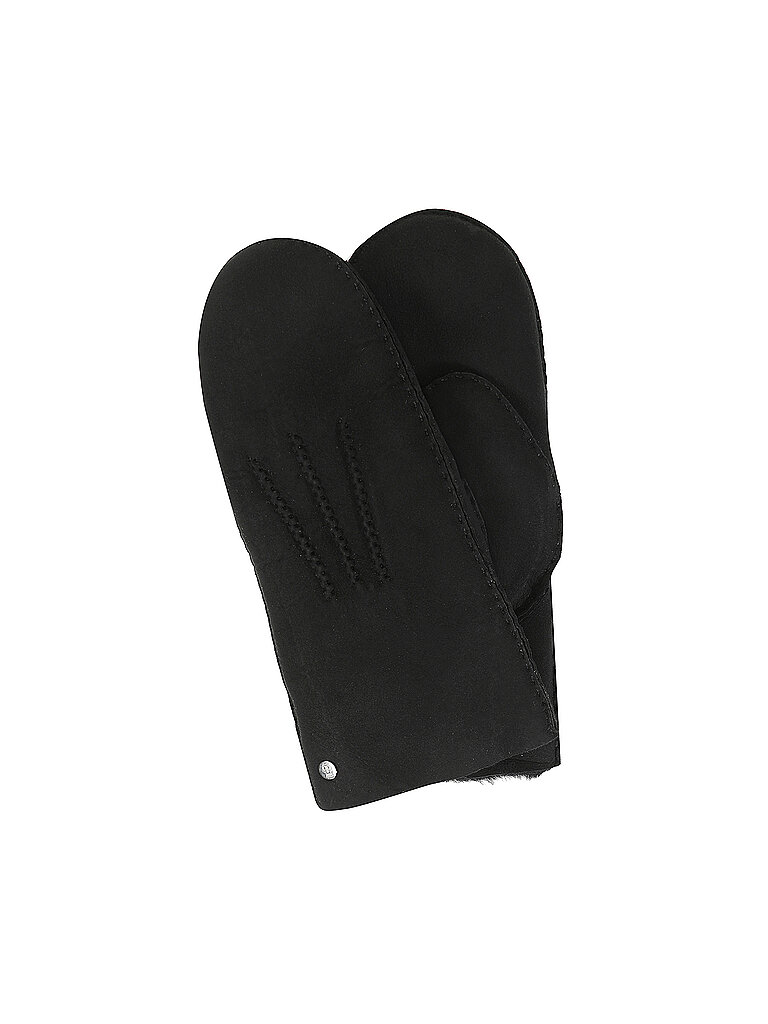 Gants en cuir - Moufles noir 8