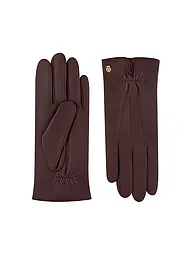 ROECKL | Gants en cuir | Rouge foncé