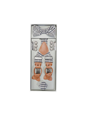 ROY ROBSON | Ensemble de bretelles avec nœud papillon et pochette de costume