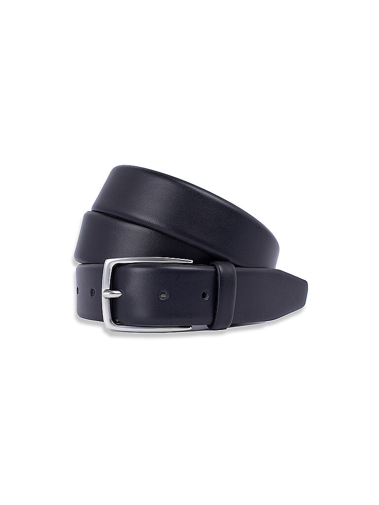 Ceinture en cuir bleu marine 120