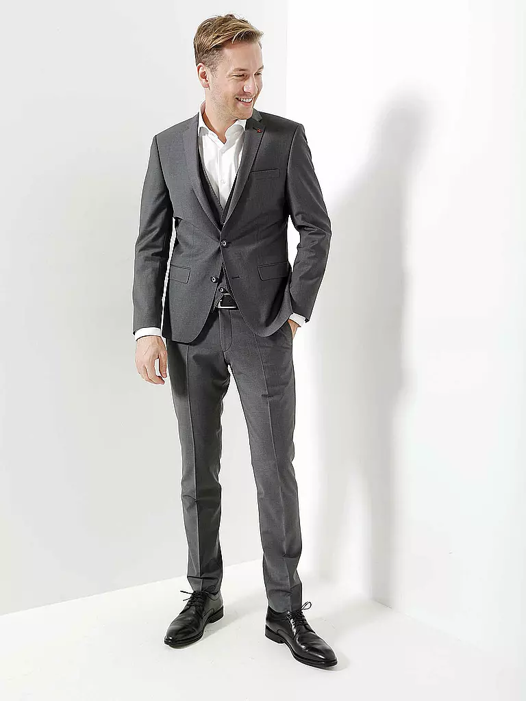 ROY ROBSON | Pantalon de costume slim fit | grau