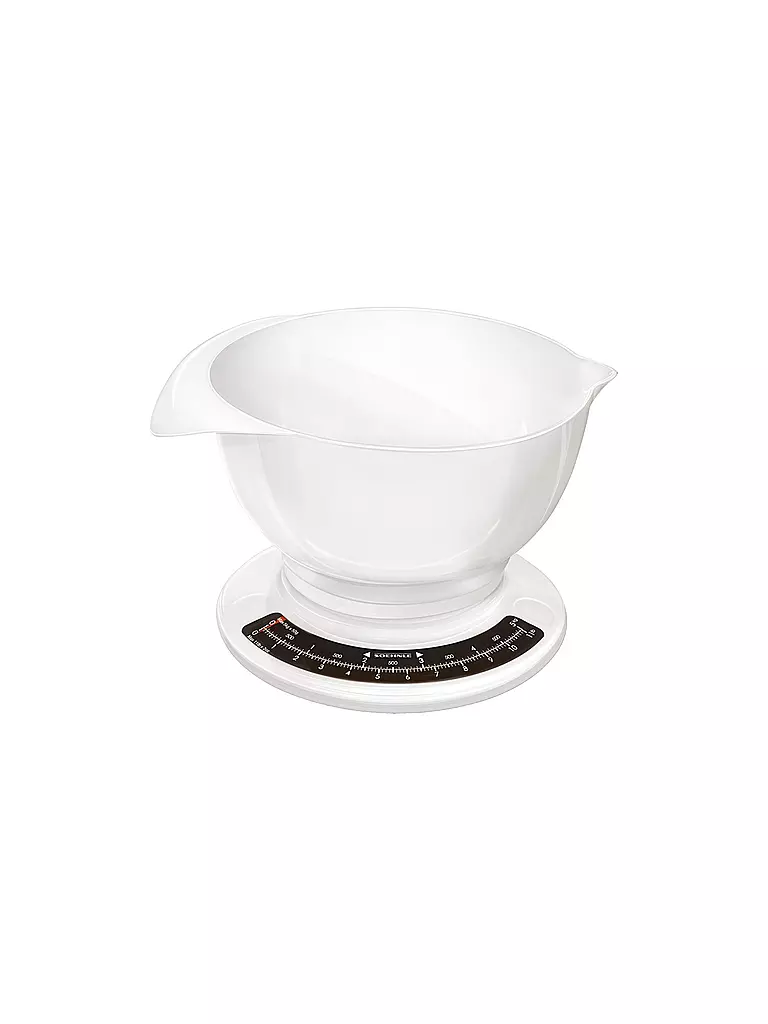 SÖHNLE | Balance de cuisine analogique avec bol mélangeur Culina pro | Blanc