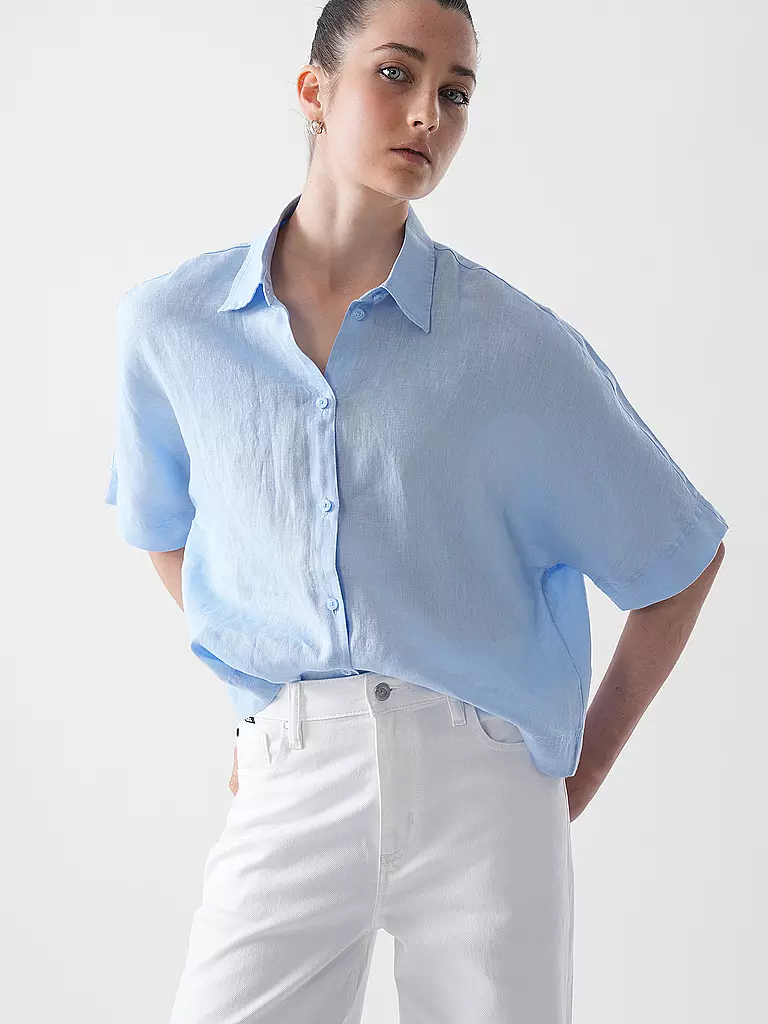 S.OLIVER | Bluse  | Bleu clair