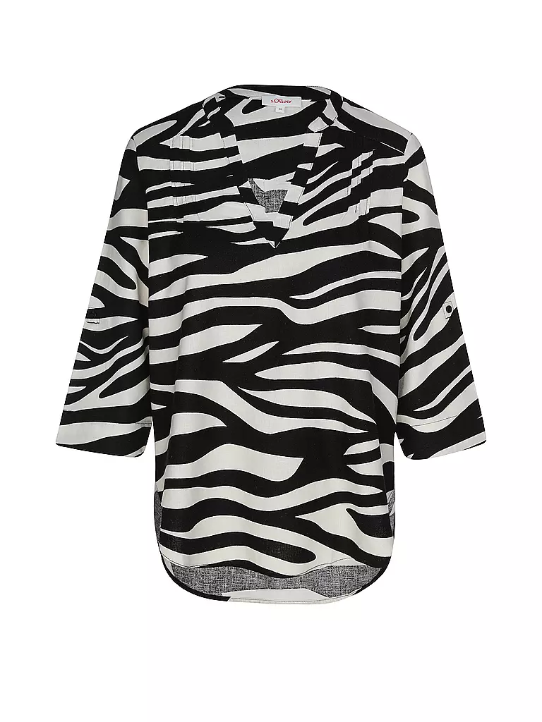 S.OLIVER | Blusenshirt  | Noir