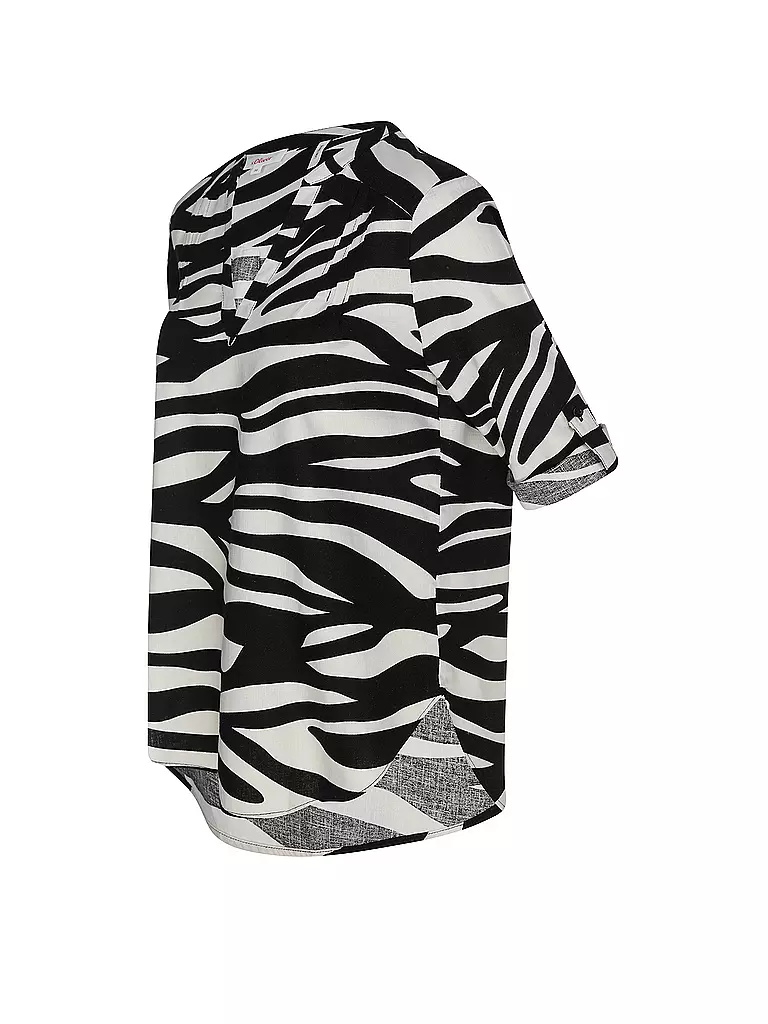 S.OLIVER | Blusenshirt  | Noir