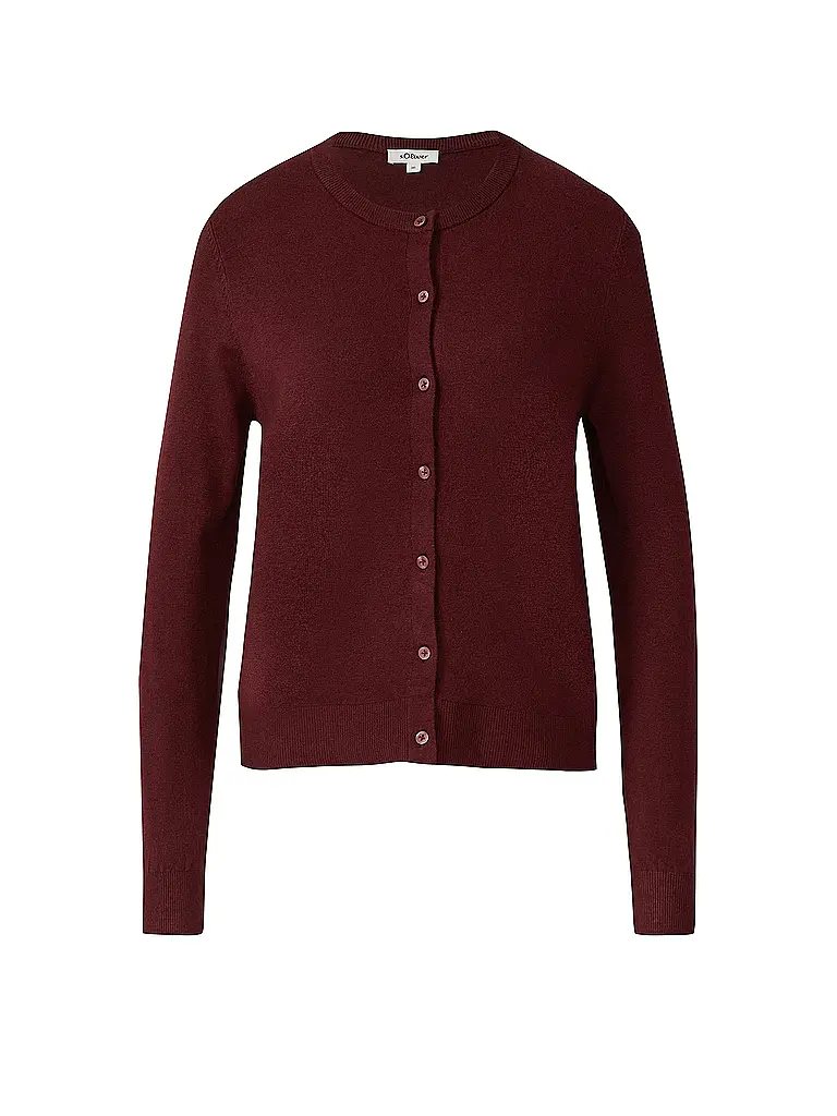 S.OLIVER | Cardigan | dunkelrot