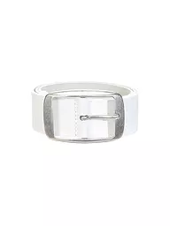 S.OLIVER | Ceinture en cuir | Blanc