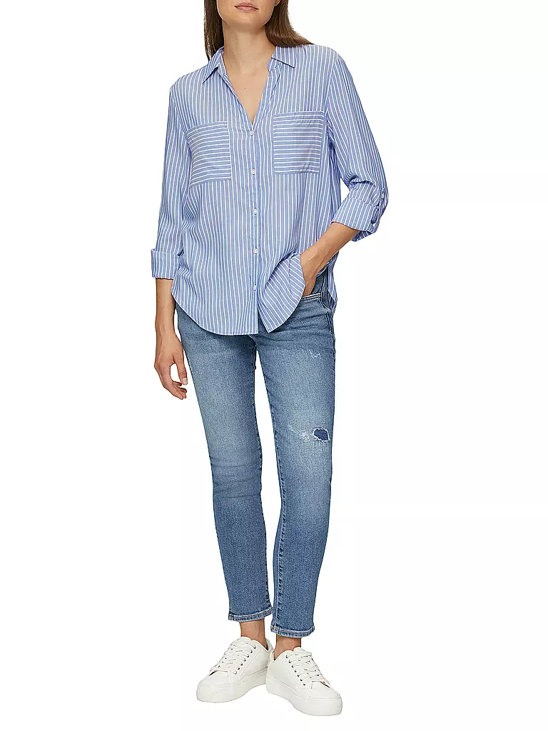 S.OLIVER | Chemisier coupe droite | blau