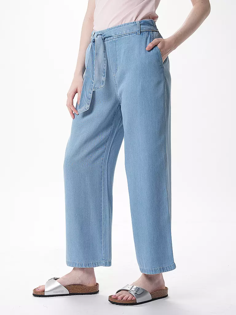 S.OLIVER | Culotte High Rise | Bleu