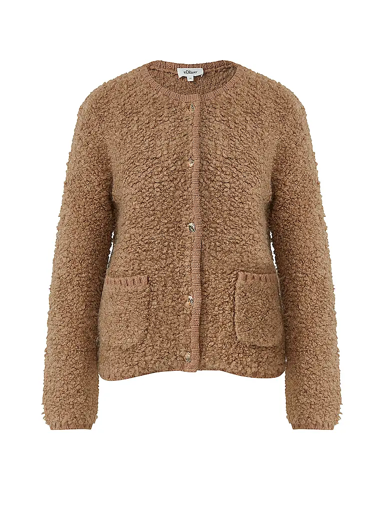 S.OLIVER | Gilet en tricot | hellbraun