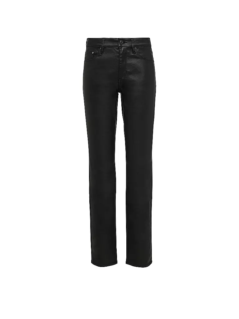 S.OLIVER | Hose in Lederoptik Slim Fit | Noir