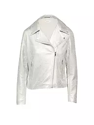 S.OLIVER | Jacke in Lederoptik | Argent