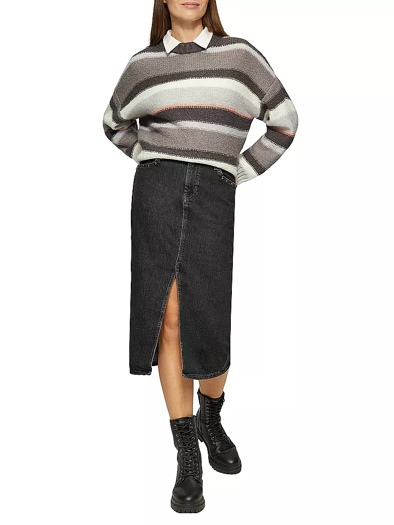 S.OLIVER | Jeansrock  | Noir