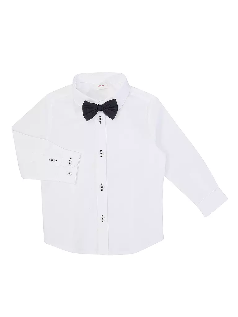 S.OLIVER | Jungen Hemd mit Fliege | Blanc